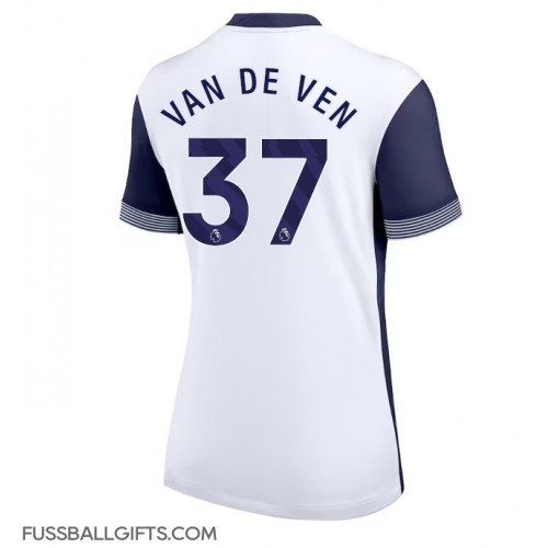 Tottenham Hotspur Micky van de Ven #37 Fußballbekleidung Heimtrikot Damen 2024-25 Kurzarm